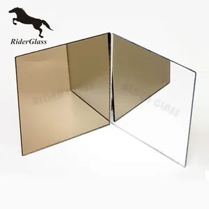 Super Thin Bronze Grey Mirror Glass