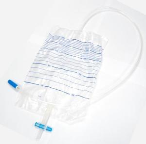 Sac de drainage urinaire à valve en T de haute qualité, jetable, médical, certifié CE, stérilisé, 1500cc 2000cc, pour hommes et usage senior - Product Image 2