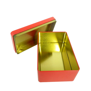 Caja de regalo caja de la lata con tapa rectangular de metal setas tapa para el té y productos de salud paquete - Product Image 4