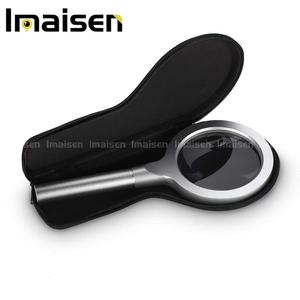 5X 10X LED Lighted Handheld <strong>Magnifier</strong> with 12 <strong>Lights</strong> for Reading, Zinc Alloy Metal Material <strong>Magnifier</strong>, <strong>Light</strong> Adjustable - Product Image 6