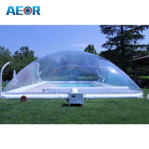 Nouvelle <span class=keywords><strong>Tente</strong></span> Dôme <span class=keywords><strong>Gonflable</strong></span> Transparente en PVC pour Piscine, Certifiée CE, Garantie 3 Ans, Souffleur Électrique, Publicité Imprimée Anti-UV - Product Image 3