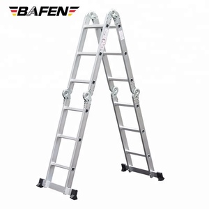 Thang Giàn Giáo Heavy Duty Nhôm Khổng Lồ 12 Feet Đa Mục Đích Gấp Bước Mở Rộng - Product Image 4