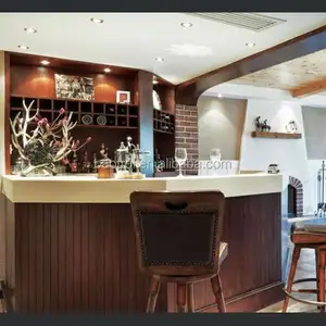 Phong Cách Cổ Điển Bar Nội Thất Quầy Bar Thiết Kế/Gỗ Mini Bar Đồ Nội Thất/Cà Phê Quầy Bar Để Bán