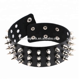 Gargantilla Punk Gótica Harajuku con Púas y Remaches de Cono en Cuero PU para Mujer y Hombre - Product Image 2