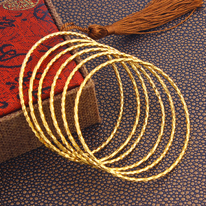 FS Charming Desain Cantik Gelang Berlapis Emas untuk Hadiah Perhiasan Wanita/Pesta - Product Image 2