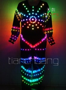 LED Luminoso/Brillantes Trajes de Baile/Trajes Para Hombre EL Fría LED Party Clothes Con Soporte Para Gafas Diseño personalizado - Product Image 3