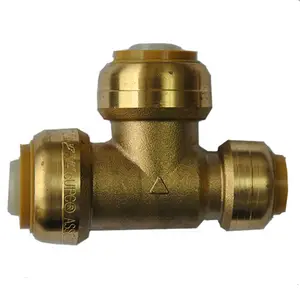 Ningbo jutye Lead Free Copper Push Fit Fittings1/2 or 3/4 brass fittings