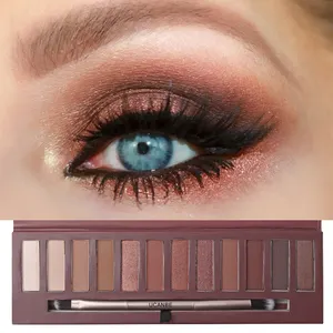 12 colori Nudo di Calore Matte Shimmer Eyeshadow Palette Con La Terra di Colore