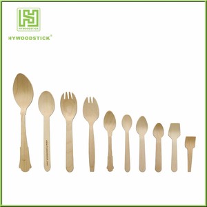 Dùng một lần thìa gỗ và spork phân hủy sinh học thân thiện với môi món tráng miệng muỗng với ngã ba một thời gian sử dụng - Product Image 6
