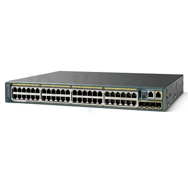 . Catalisador 2960s 48 porto gigabit ethernet poe switch WS-C2960S-48LPS-L com usado