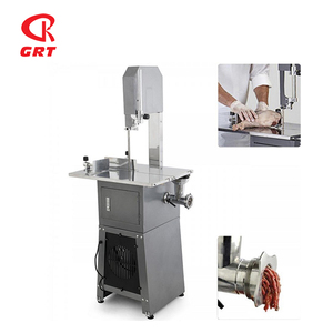 GRT-BS250 2-in-1 Commercial butcher equipment Electric Band Saw Butcher With Grinder Meat Bandsaw