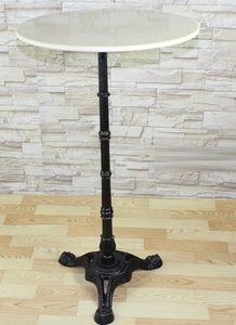 Antika avrupa tarzı mermer masa dökme demir yüksek Bar masası LQ-G913 - Product Image 2