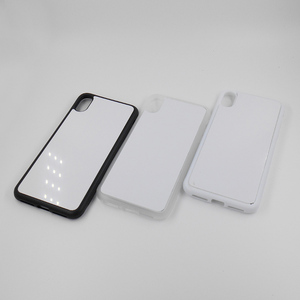 Per <span class=keywords><strong>iphone</strong></span> X <span class=keywords><strong>XS</strong></span> XR <span class=keywords><strong>MAX</strong></span> custodia per telefono a sublimazione 2D vuota custodia in gomma TPU + PC con inserti in alluminio - Product Image 4