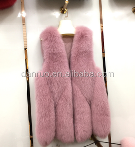 Nueva piel sintética hierba larga chaqueta de piel de zorro - Product Image 1
