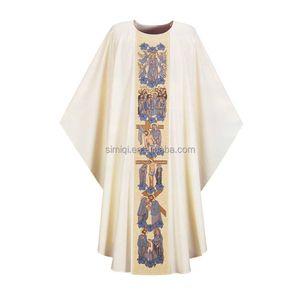 Casulla Monástica Personalizada OEM Spirit Hope, Casulla Gótica con Espalda en Forma de Violín, <span class=keywords><strong>Iglesia</strong></span> Católica - Product Image 3