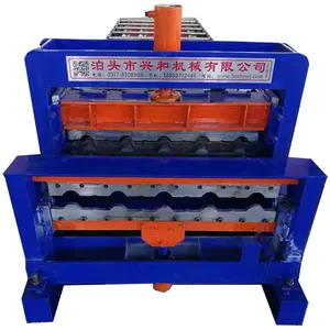 glazed iron roof sheet making machinery Tile Roofing sheet Roll Forming Machine glazed forms roll forming machine