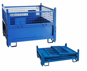 Verniciato <span class=keywords><strong>a</strong></span> polvere Storage Container Piedini In Acciaio Box Pallet - Product Image 2