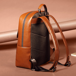 Custom <strong>Backpack</strong> Bag Vintage <strong>Real</strong> <strong>Leather</strong> <strong>Backpack</strong> Laptop School Men <strong>Backpack</strong> - Product Image 5