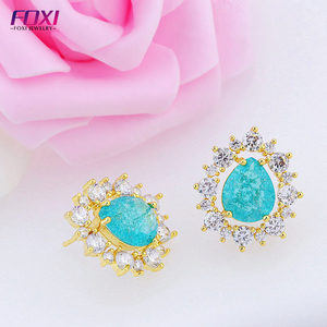Venta caliente fusión piedra bijoux pendientes para las niñas lindas - Product Image 3