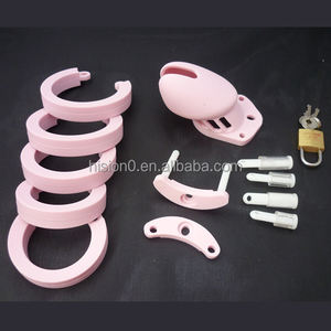 Dispositif de chasteté masculin en silicone <span class=keywords><strong>CB6000S</strong></span>, cage à pénis multicolores, cage à pénis de haute qualité pour hommes, jouets sexuels - Product Image 2
