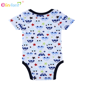 <span class=keywords><strong>Tous</strong></span> les types de haute qualité impression Animal Cartoon Pattern bébé barboteuse - Product Image 1