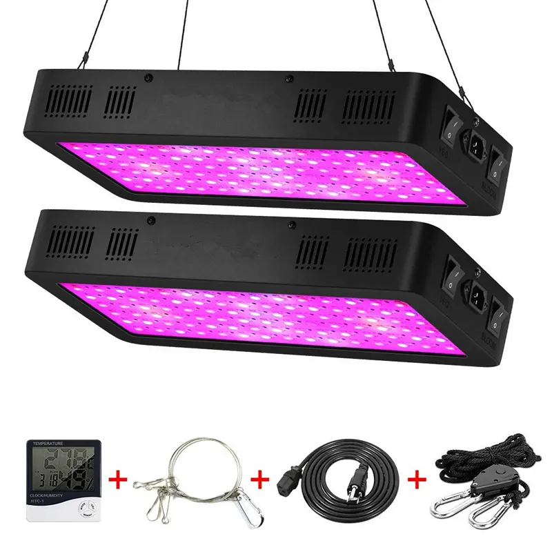 Drop Shipping Full Spectrum Plant Planting 1000W 2000W 1200W 600W IR UV Veg/Bloom Switch Greenhouse Hydroponic LED Grow light