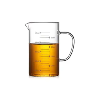 500ML Factory price High Borolicate glass measuring jug/cup for family