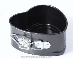 Non-stick muffa della torta in basso dal vivo <span class=keywords><strong>slipknot</strong></span> 4-pollici a forma di cuore mousse di formaggio anello chiffon cake muffa della torta - Product Image 1