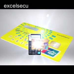 ESECU PET/PVC ISO Standard de Sécurité bancaire ÉCRAN LCD intelligent de luxe carte visa d'affaires - Product Image 2