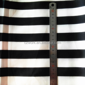 Classique <span class=keywords><strong>Noir</strong></span> <span class=keywords><strong>et</strong></span> <span class=keywords><strong>Blanc</strong></span> À Rayures Teint en fil Jacquard Brocart Jupe Robe Tissu - Product Image 2