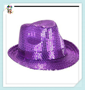 Disfraz de fiesta burlesco para adultos <span class=keywords><strong>y</strong></span> niños, gorros de lentejuelas de Color rosa, HPC-2630 - Product Image 4