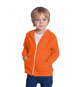 Sweat-shirt personnalisé pour enfants, pull en molleton uni, fermeture éclair, Style fermeture éclair, chaud, unisexe, pour garçons et filles, 2020