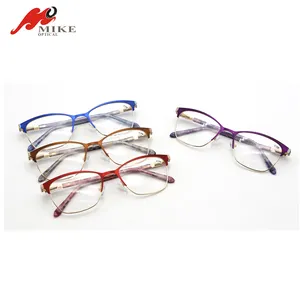 High Quality Latest Model Stainless Steel Optical Frame Cat Eye Metal Eyeglass Frame Spectacle Frame 2021