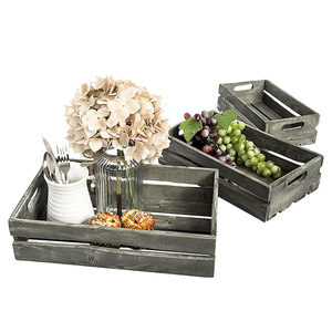 <span class=keywords><strong>Caisse</strong></span> à fruits <span class=keywords><strong>en</strong></span> <span class=keywords><strong>bois</strong></span> empilable rectangulaire avec logo personnalisé et couleur de teinture, pour le stockage - Product Image 6