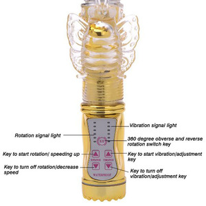 Butterfly kiss multi - vitesse gode vibrateur avec vibrant perles - Product Image 6