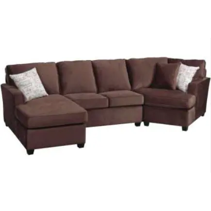 Braun weiche flanell Europäischen modernen stil qualität wohnzimmer drei sitze + chaise longue ecke sofa abdeckung