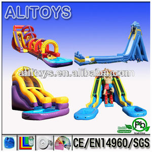 venta caliente alitoys grandes inflables toboganes de agua para la venta - Product Image 1