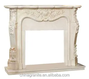 wholesale indoor hand china carved modern beautiful marble stone fireplace surround decoration for sale