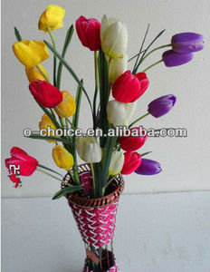 A-140 <span class=keywords><strong>la</strong></span> decoración de grandes de color <span class=keywords><strong>rosa</strong></span> artificial de flores de regalo - Product Image 1