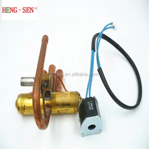 Air condition 1P-2P Four way brass reversing valve with coil solenoid 220v