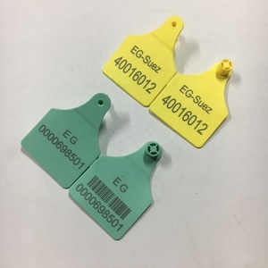 소 양 돼지 귀 태그에 대한 최고 품질 녹색 쌍둥이 소 귀 태그 - Product Image 3