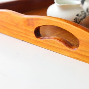 Eco-friendly Custom Logo <strong>Large</strong> Rectangular Breakfast <strong>Serving</strong> <strong>Tray</strong> Japanese Korean Style Food Contact Safe Wood <strong>Trays</strong> for Hotel - Product Image 6