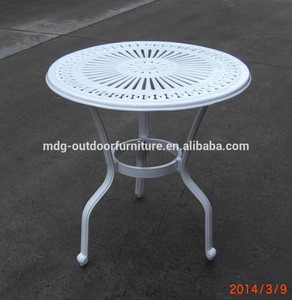 giardino bianco patio tavolo in alluminio e una sedia posto <span class=keywords><strong>esterno</strong></span> mobili di <span class=keywords><strong>design</strong></span> - Product Image 4