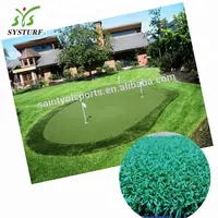 Césped Artificial jardín Mini Golf poniendo verdes