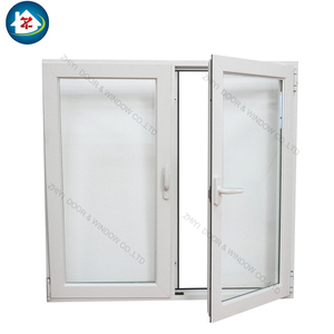 PVC tiga dampak jendela tingkap putih <span class=keywords><strong>vinyl</strong></span> bingkai