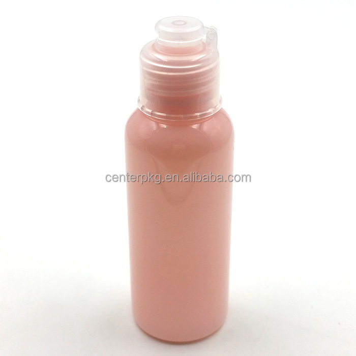 ODM/OEM 50 ml plástico PET botella transparente con tapa flip top nignbo centro