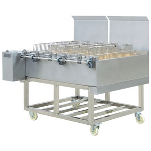 Carbone di legna barbecue pollo roaster, il controllo industriale roaster