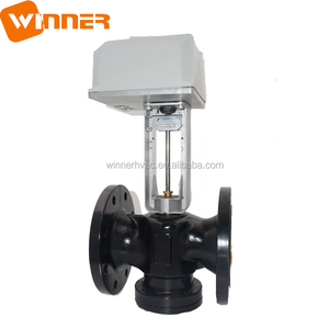 Válvula de <span class=keywords><strong>globo</strong></span> de brida eléctrica DN80, intercambiador de calor/2 vías, mezcla de flujo de 3 vías - Product Image 3