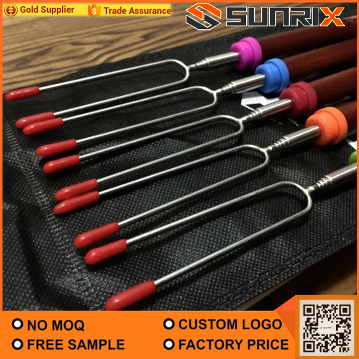 Guimauve Torréfaction Fourche BARBECUE EN Rotation Bâton Chaud Chien Fourche