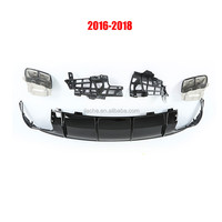 Diffuseur de pare-chocs arrière en PP de haute qualité avec embouts d'échappement pour Mercedes-Benz Classe CLA W117 CLA260 CLA45 AMG Style 2013-2018